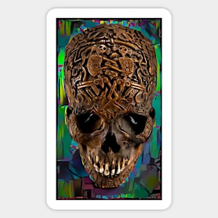 Tibetan skull Sticker